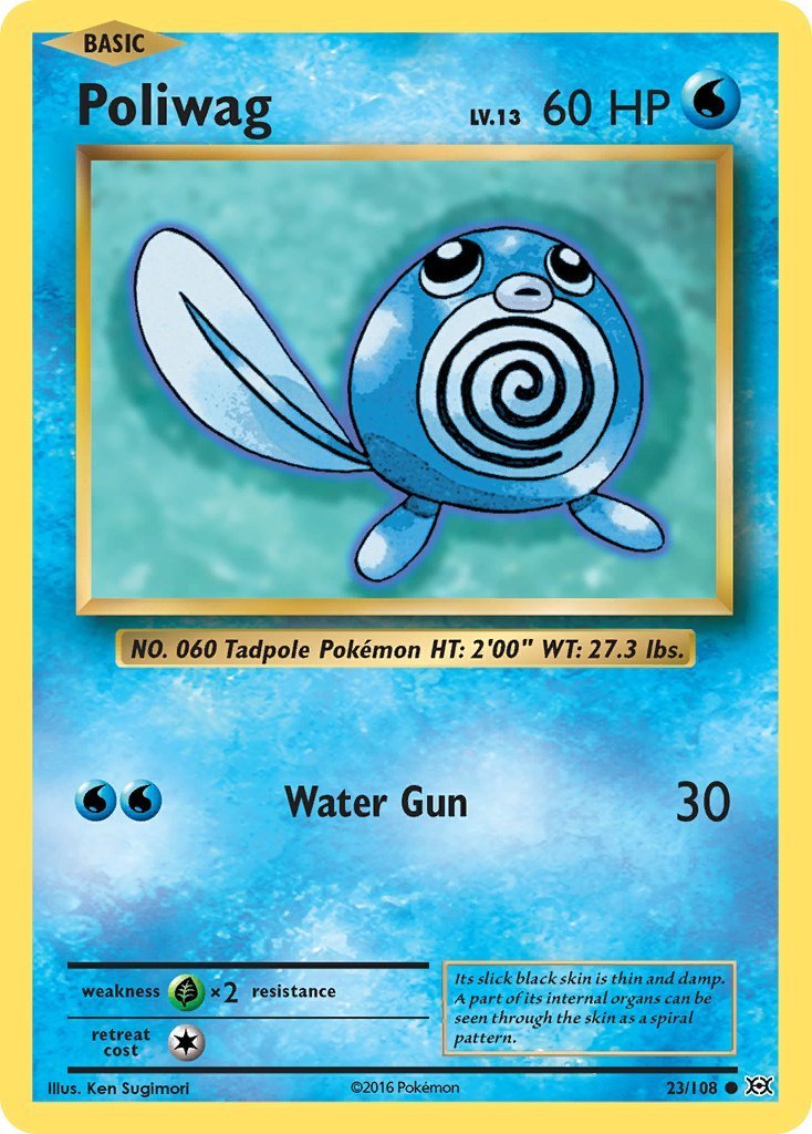 Poliwag Water Gun Evolutions Pokémon CardTrader