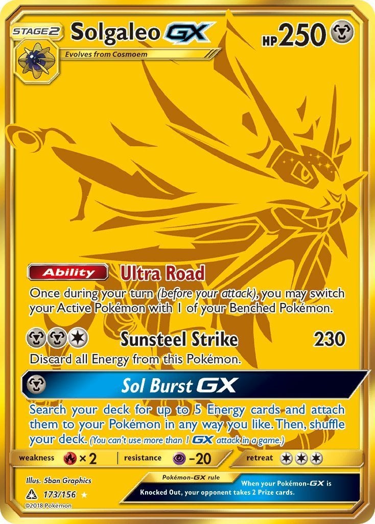 Solgaleo GX Ultra Prism Pokémon CardTrader