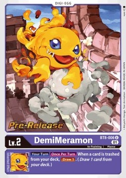 Demimeramon Bt New Awakening Pre Release Digimon Cardtrader