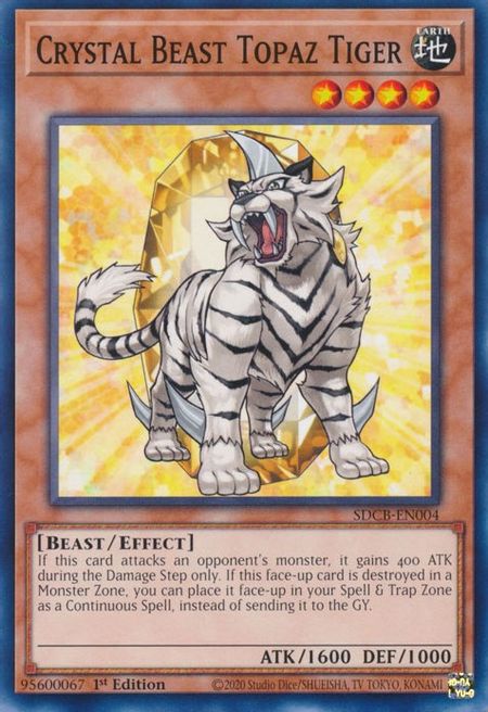 Crystal Beast Topaz Tiger Structure Deck Legend Of The Crystal Beasts