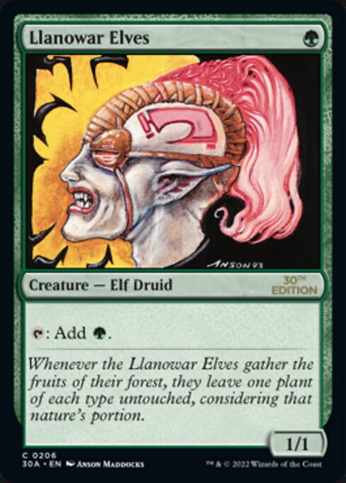 Llanowar Elves Th Anniversary Edition Magic Cardtrader