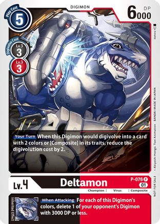 Deltamon Promo Digimon CardTrader