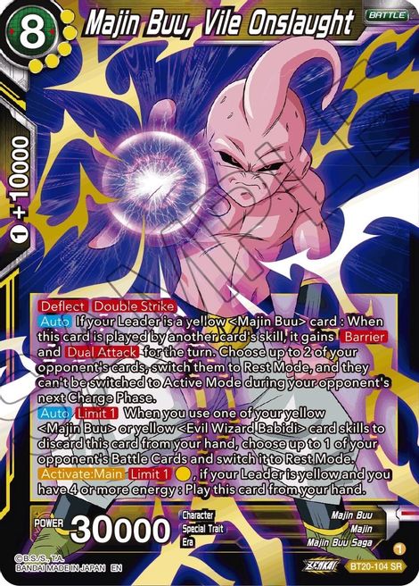 Majin Buu Vile Onslaught Power Absorbed Dragon Ball Super Cardtrader