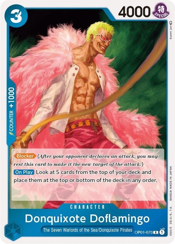 Donquixote Doflamingo OP 01 Romance Dawn One Piece CardTrader