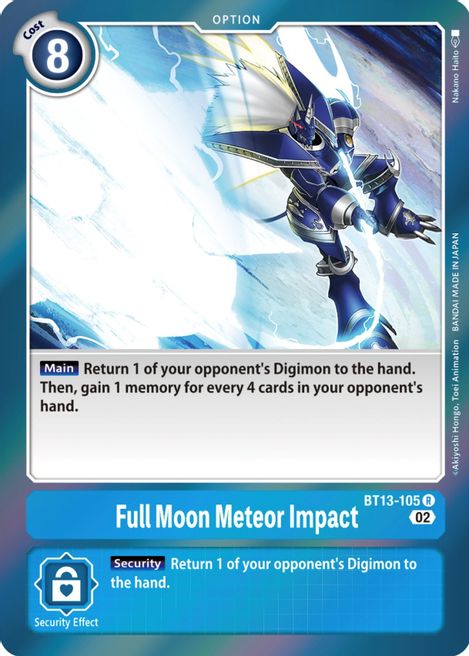 Full Moon Meteor Impact BT 13 Versus Royal Knights Digimon CardTrader