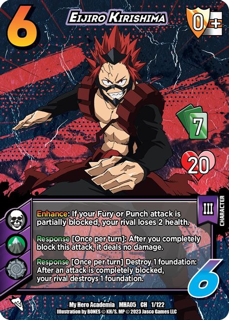 Eijiro Kirishima Undaunted Raid My Hero Academia Cardtrader