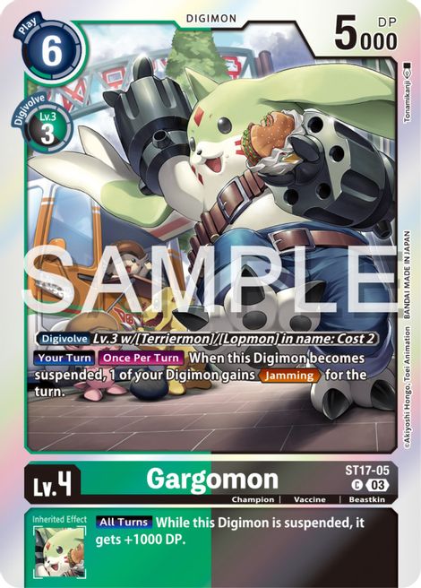 Gargomon ST 17 Advanced Deck Double Typhoon Digimon CardTrader