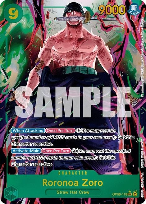 Roronoa Zoro OP 06 Wings Of The Captain One Piece CardTrader