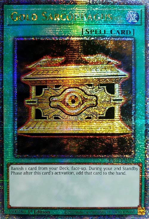 Gold Sarcophagus Th Anniversary Rarity Collection Ii Yu Gi Oh