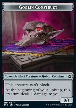 Kor Warrior // Goblin Construct Card Back
