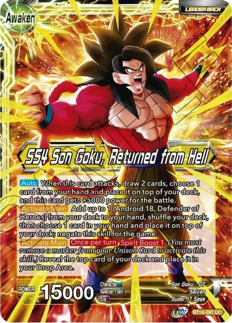 Son Goku // SS4 Son Goku, Returned from Hell Parte Posterior