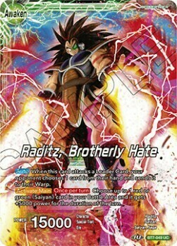 Raditz // Raditz, Brotherly Hate Card Back