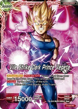 Vegeta // Vile Strike Dark Prince Vegeta Parte Posterior