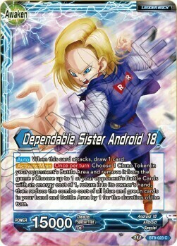 Android 18 // Dependable Sister Android 18 Card Back