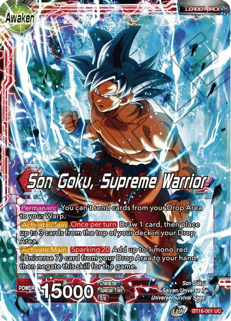 Son Goku // Son Goku, Supreme Warrior Parte Posterior