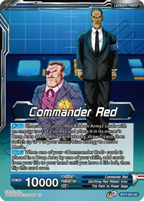 Commander Red // Red Ribbon Robot, Seeking World Conquest Parte Posterior