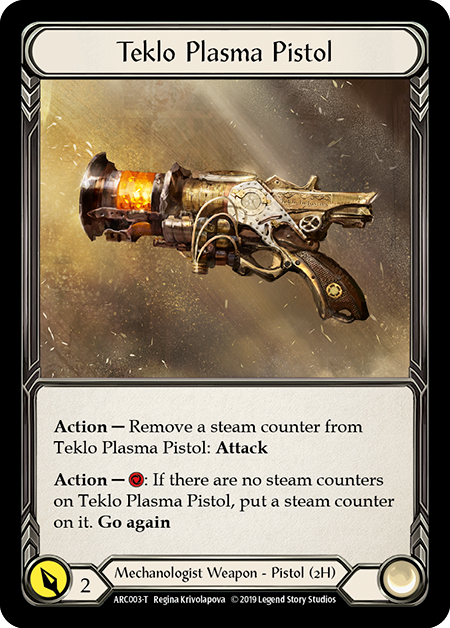 Runechant // Teklo Plasma Pistol Parte Posterior