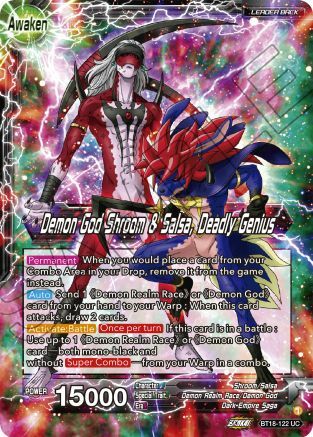 Shroom & Salsa // Demon God Shroom & Demon God Salsa, Deadly Genius Card Back