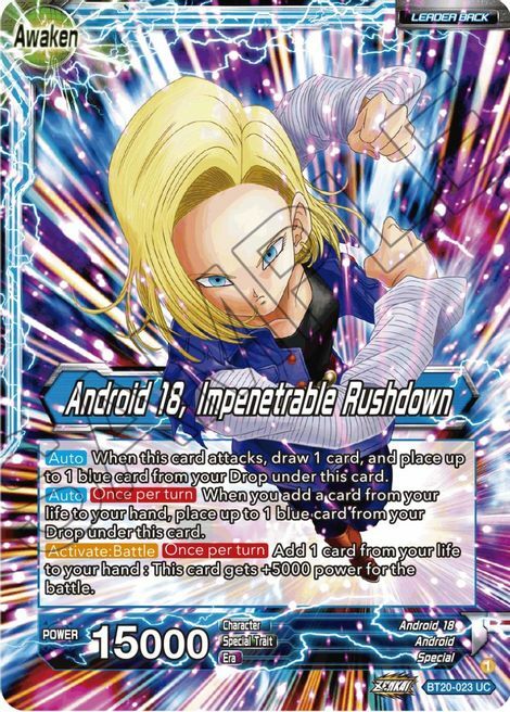 Android 18 // Android 18, Impenetrable Rushdown Parte Posterior