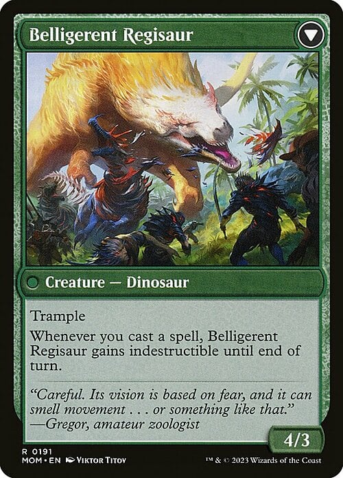 Invasion of Ixalan // Belligerent Regisaur Card Back