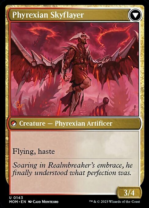 Harried Artisan // Phyrexian Skyflayer Parte Posterior