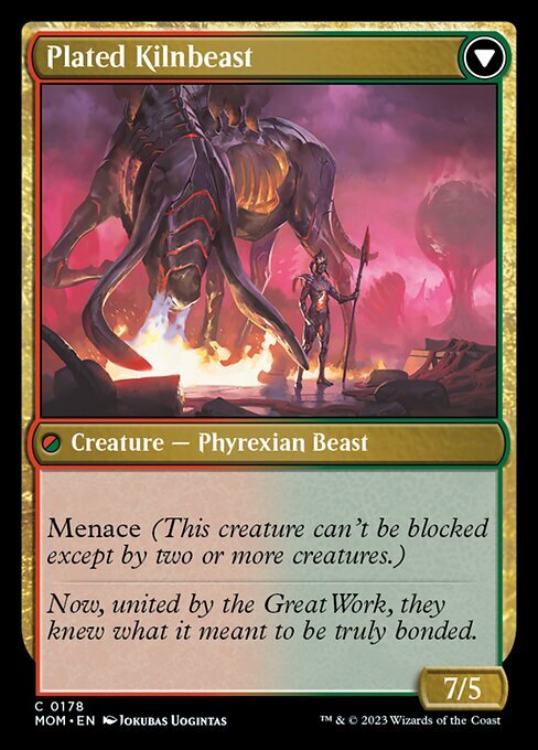 Bonded Herdbeast // Plated Kilnbeast Card Back