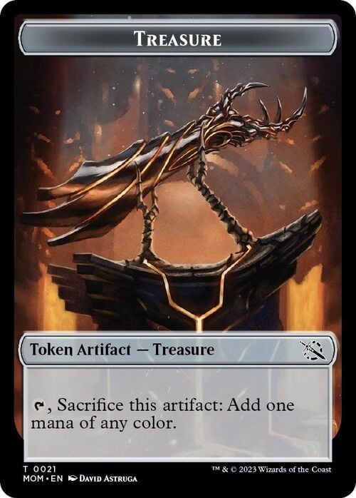 Phyrexian Saproling // Treasure Parte Posterior