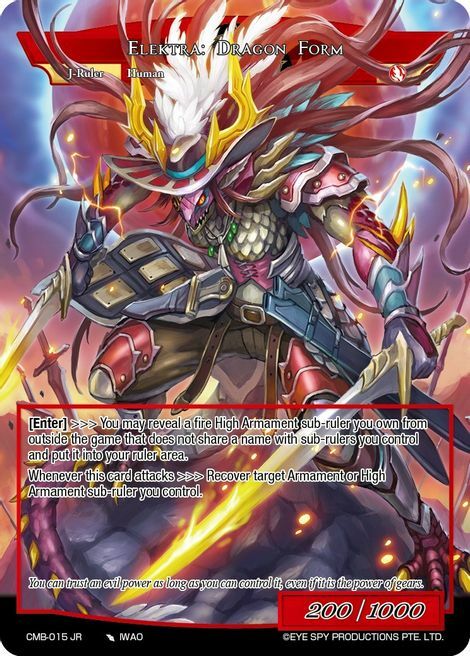 Armament Refinement // Elektra: Dragon Form Card Back