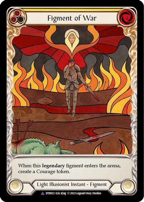 Figment of War // Bellona, Archangel of War Card Back