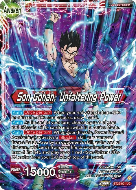 Son Gohan // Son Gohan, Unfaltering Power Card Back