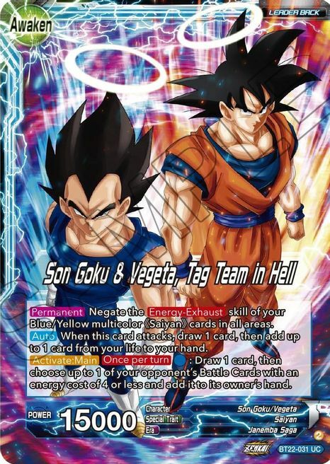 Son Goku // Son Goku & Vegeta, Tag Team in Hell Parte Posterior