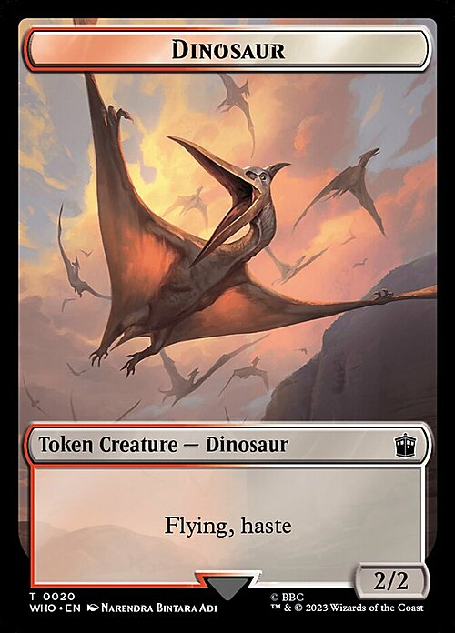 Alien Rhino // Dinosaur Card Back