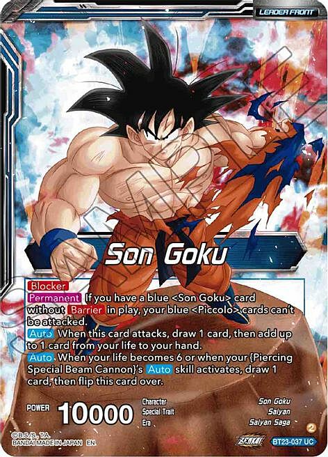 Son Goku // Son Goku & Piccolo, Rag-Tag Alliance Card Back
