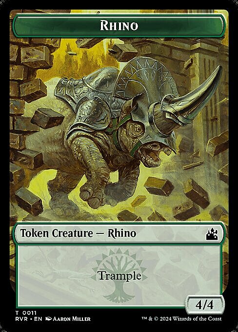 Rhino // Elf Knight Card Back