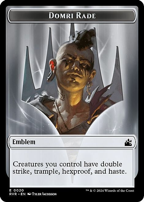 Domri Rade Emblem // Goblin Parte Posterior