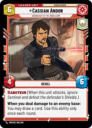 Cassian Andor, Dedito Alla Ribellione Card Back