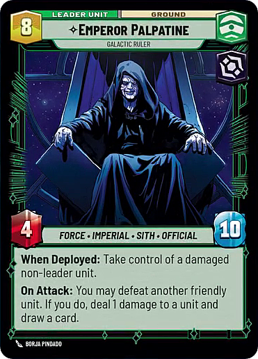 Emperor Palpatine - Galactic Ruler Card Back