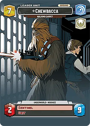 Chewbacca, Walking Carpet Card Back