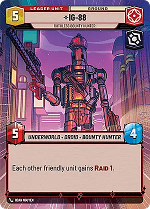 IG-88 - Ruthless Bounty Hunter Card Back