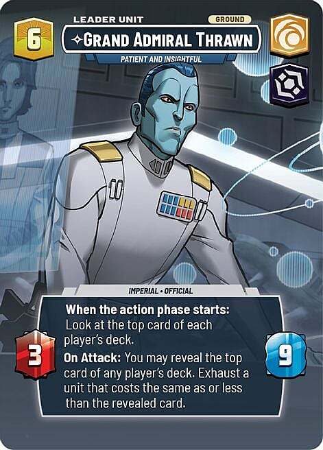 Grand'Ammiraglio Thrawn, Paziente E Arguto Card Back