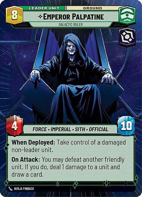 Imperatore Palpatine, Regnante Galattico Card Back