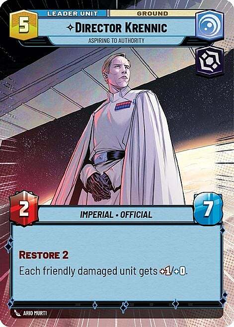 Director Krennic - Aspiring to Authority Card Back