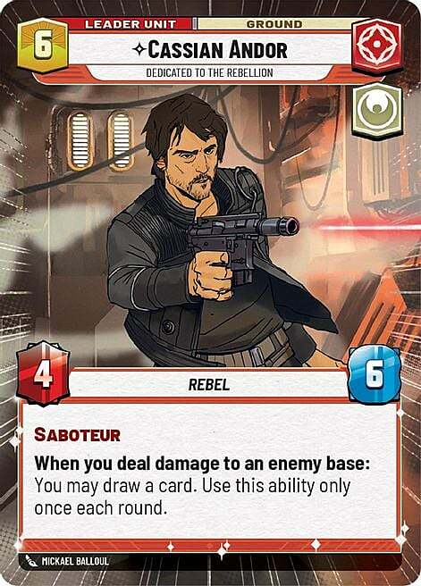 Cassian Andor, Dedito Alla Ribellione Card Back