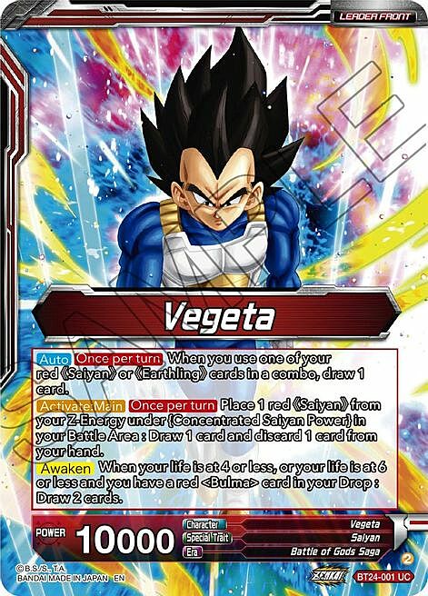 Vegeta // Vegeta, Awakened Feelings Parte Posterior