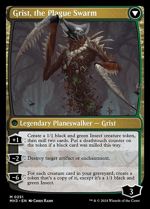 Grist, Larva Vorace // Grist, Sciame Infestante Card Back