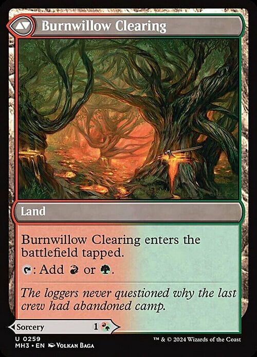 Stump Stomp // Burnwillow Clearing Card Back