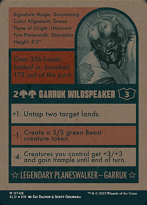 Garruk Lingua Selvaggia Card Back