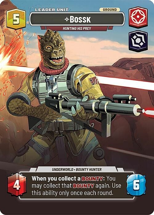 Bossk, A Caccia Della Sua Preda Card Back