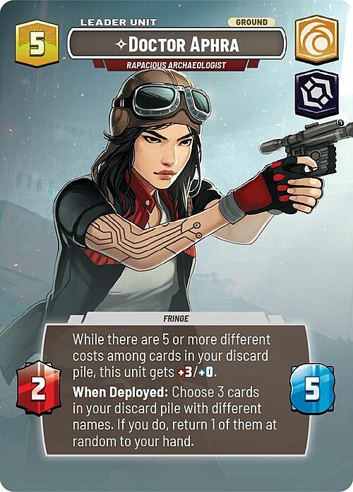 Dottoressa Aphra, Archeologa Rapace Card Back