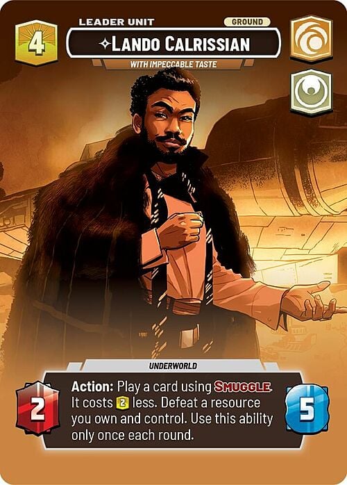 Lando Calrissian, Con un gusto impecable Parte Posterior